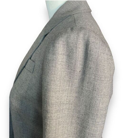 J.Crew Schoolboy Heather Gray Wool Blend Tailored Blazer Jacket 2 Petite - Picture 2 of 12